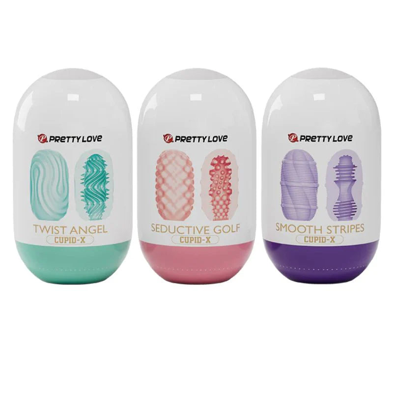 Pretty Love Cupid X masturbation sleeve with assorted textures
