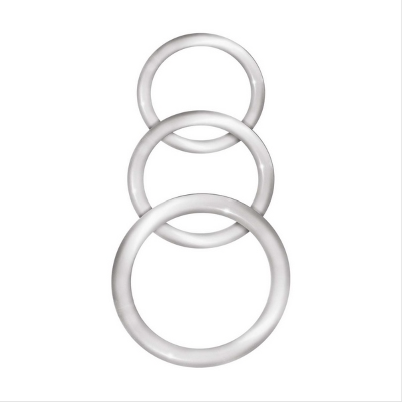 Enhancer - Clear Silicone Cock Rings 3 Pack-Adult Toys - Cock Rings-Nasstoys-Danish Blue Adult Centres