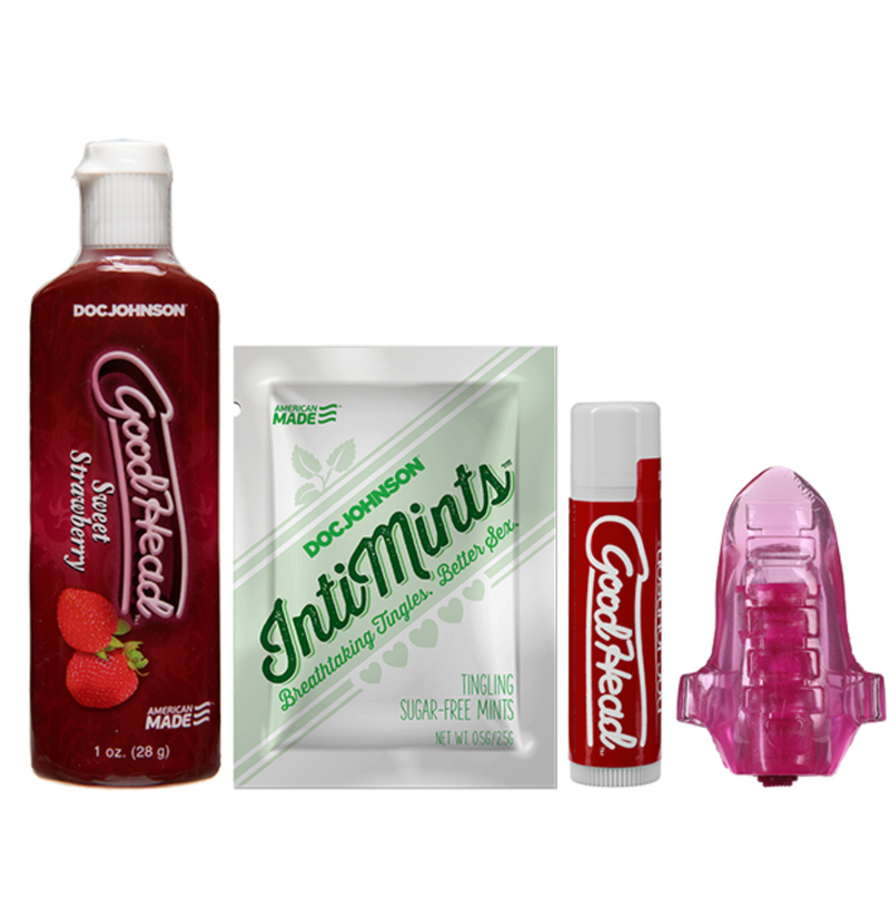 GoodHead - Kit For Her-Lubricants & Essentials - Creams & Sprays - Oral-Doc Johnson-Danish Blue Adult Centres