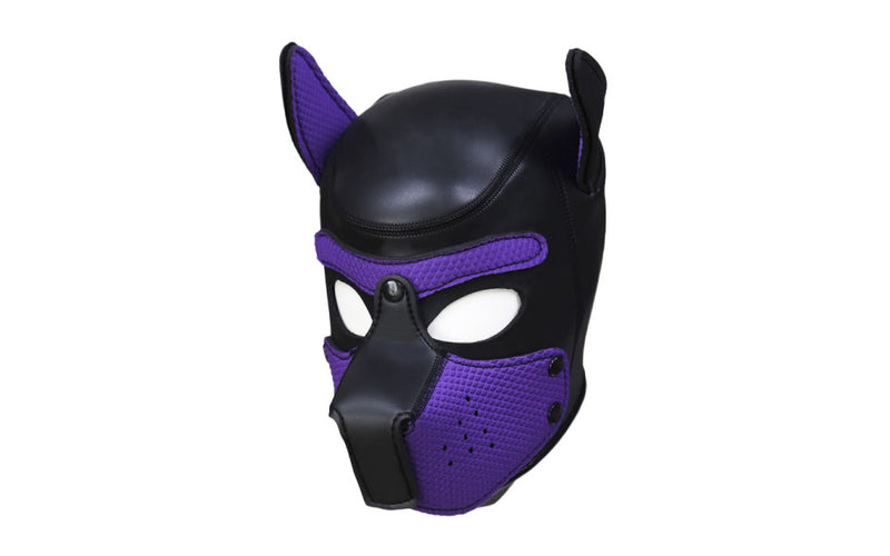 Neoprene Puppy Hood - Purple-Bondage & Fetish - Mask, Hood, Blindfolds-Danish Blue Adult Centres-Danish Blue Adult Centres