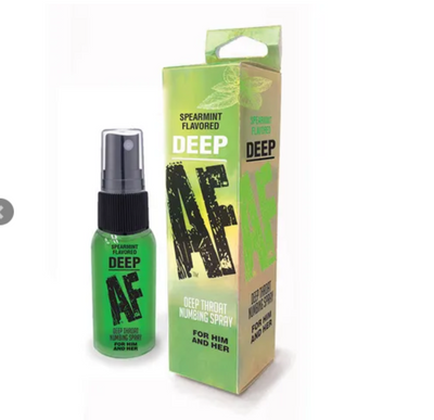 Deep AF Throat Numbing Spray 29ML --Lubricants & Essentials - Creams & Sprays - Oral-LITTLE GENIE-Danish Blue Adult Centres