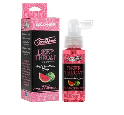 GoodHead Deep Throat Spray 59ML --Lubricants & Essentials - Creams & Sprays - Oral-Doc Johnson-Danish Blue Adult Centres