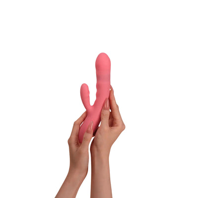 Svakom Avery Thrusting Rabbit Vibrator Pink