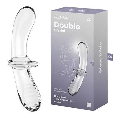 Satisfyer Double Crystal-Adult Toys - Dildos - Glass-Satisfyer-Danish Blue Adult Centres