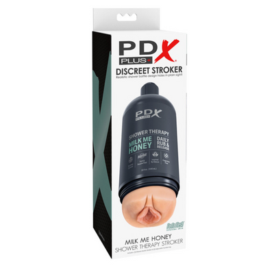 PDX PLUS Shower Therapy Milk Me Honey - Light-Adult Toys - Masturbators-pdx-Danish Blue Adult Centres