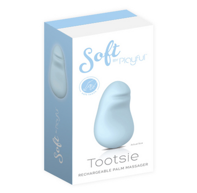 Soft By Playful - Tootsie Rechargeable Palm Vibrator-Adult Toys - Vibrators - Clitoral Vibrators-Playful-Danish Blue Adult Centres