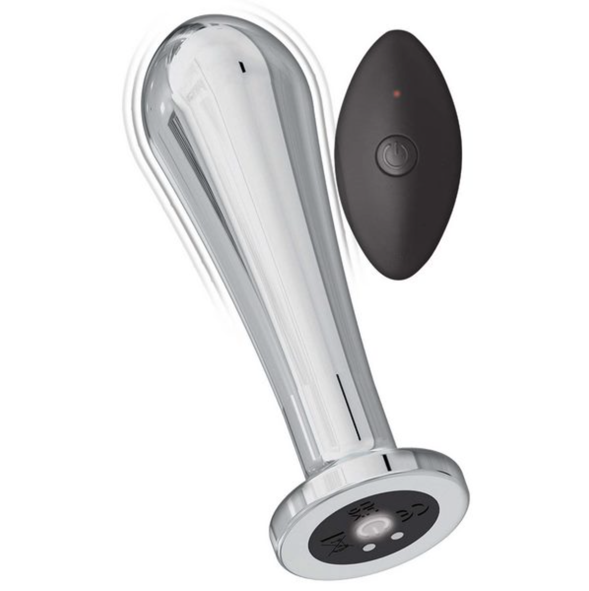 ASS-STATION - Remote Control Vibrating Metal Anal Bulb Silver-Adult Toys - Anal-Nasstoys-Danish Blue Adult Centres
