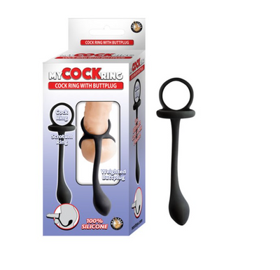 My Cockring - Cock Ring With Weighted Butt Plug-Adult Toys - Cock Rings-Nasstoys-Danish Blue Adult Centres