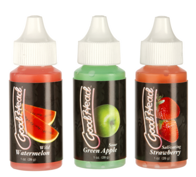 GoodHead Tingle Drops 3 pack - Watermelon, Green Apple, Strawberry-Lubricants & Essentials - Creams & Sprays - Oral-Doc Johnson-Danish Blue Adult Centres