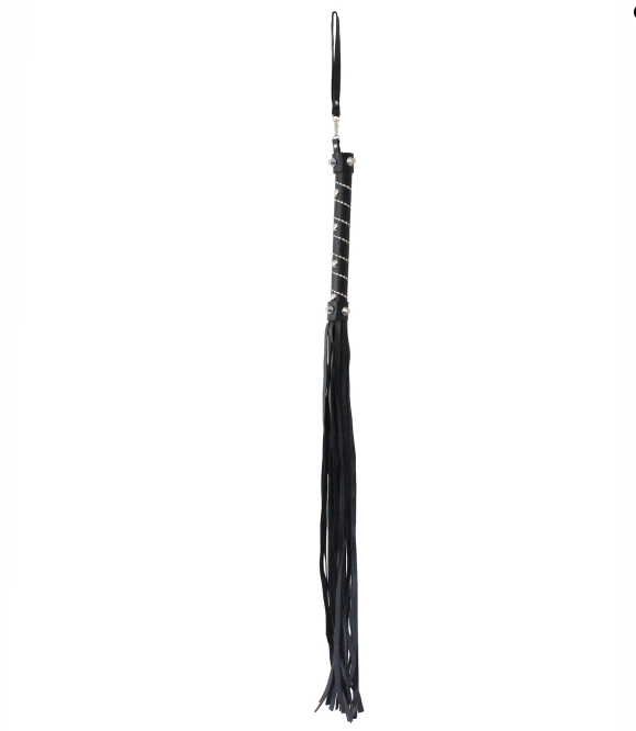 Love In Leather Flogger Silver Chain 63CM-Bondage & Fetish - Floggers & Whips-Love In Leather-Danish Blue Adult Centres