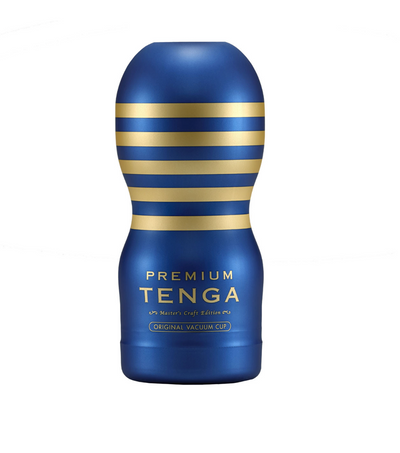 Tenga Premium Original Vacuum Cup --Adult Toys - Masturbators-Tenga-Danish Blue Adult Centres