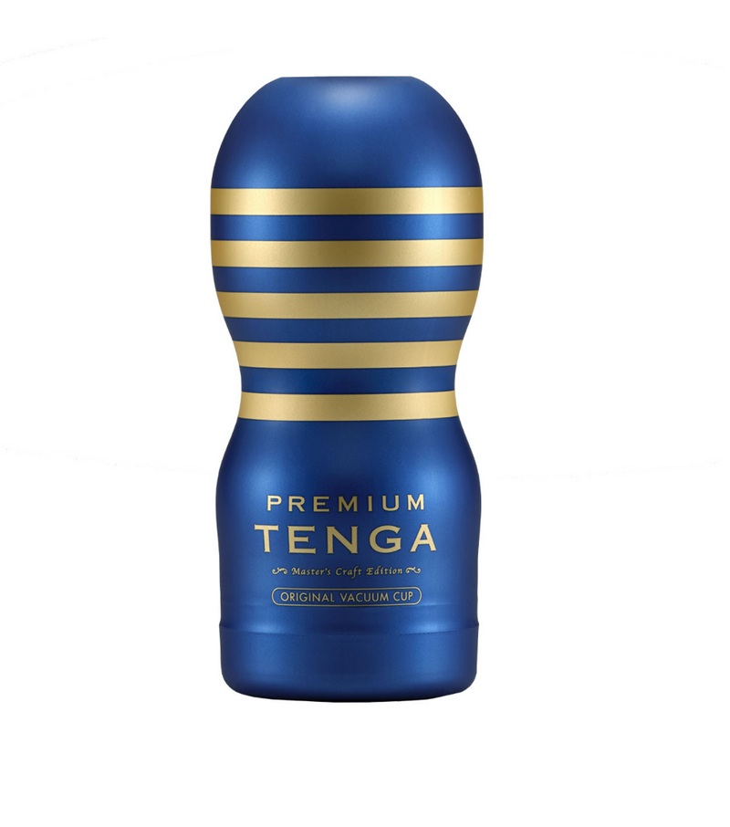 Tenga Premium Original Vacuum Cup --Adult Toys - Masturbators-Tenga-Danish Blue Adult Centres