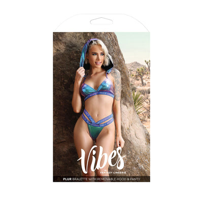 Vibes Love Is Love Crop Top & Panty-Clothing - Bra & Panty Sets-Vibes-Danish Blue Adult Centres