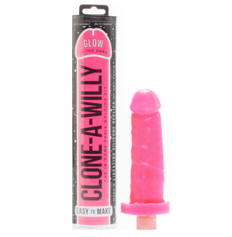 Clone-A-Willy - Vibrating Dildo Moulding Kit - Glow In The Dark Pink-Novelty - Accessories-Clone a Willy-Danish Blue Adult Centres