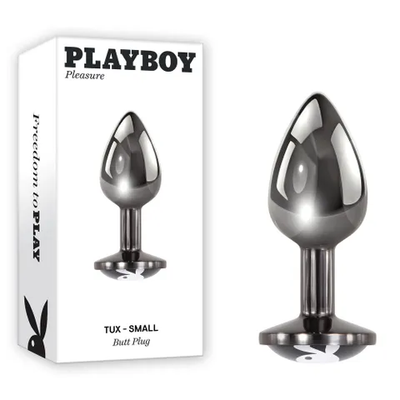 Playboy Pleasure Tux Butt Plug Small-Adult Toys - Anal - Plugs-Playboy-Danish Blue Adult Centres