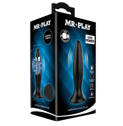 Mr. Play - Vibrating Anal Plug-Adult Toys - Anal - Plugs-Mr. Play-Danish Blue Adult Centres