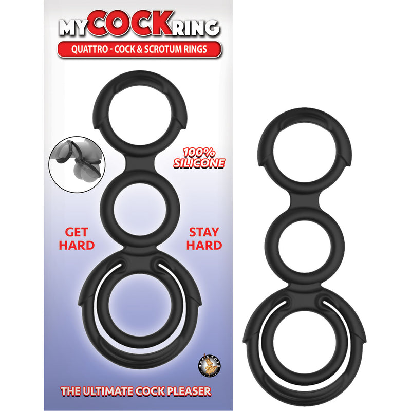 My Cockring - Quattro Cock and Scrotum Ring-Adult Toys - Cock Rings-Nasstoys-Danish Blue Adult Centres