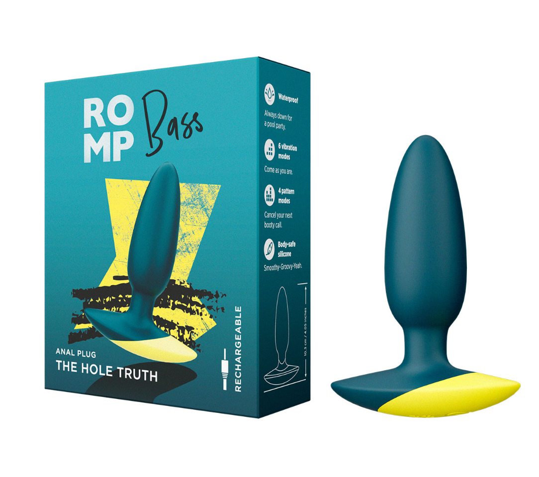 Romp Bass Vibrating Butt Plug-Adult Toys - Anal - Plugs-ROMP-Danish Blue Adult Centres