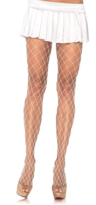 Music Legs Hosiery Spandex Seamless Fence Net Pantyhose O/S BLK