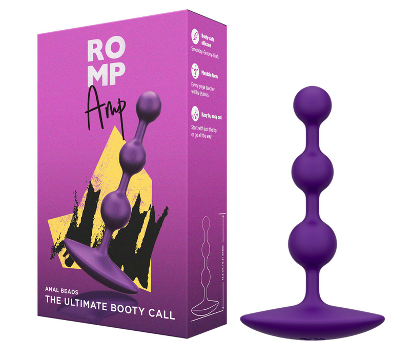 Romp Amp Anal Beads-Adult Toys - Anal - Beads& - Balls-ROMP-Danish Blue Adult Centres