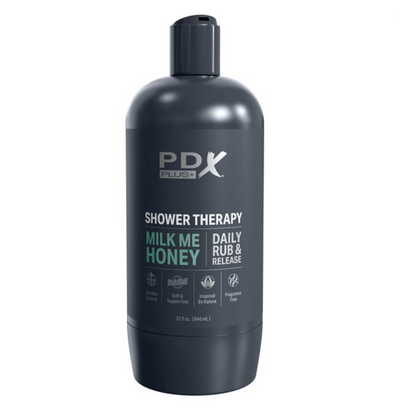 PDX PLUS Shower Therapy Milk Me Honey - Light-Adult Toys - Masturbators-pdx-Danish Blue Adult Centres