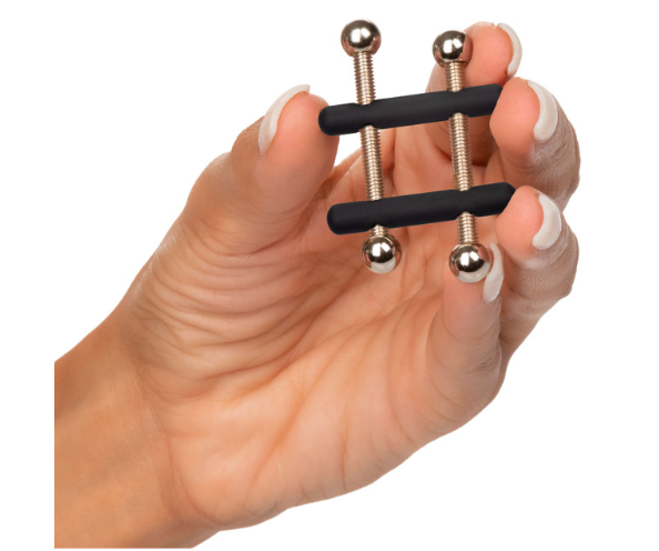 CalExotics Nipple Grips Power Grip Crossbar Nipple Vices-Bondage & Fetish - Nipple Play-CalExotics-Danish Blue Adult Centres