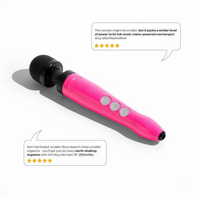 Doxy Die Cast 3R Massager - Hot Pink Glitter