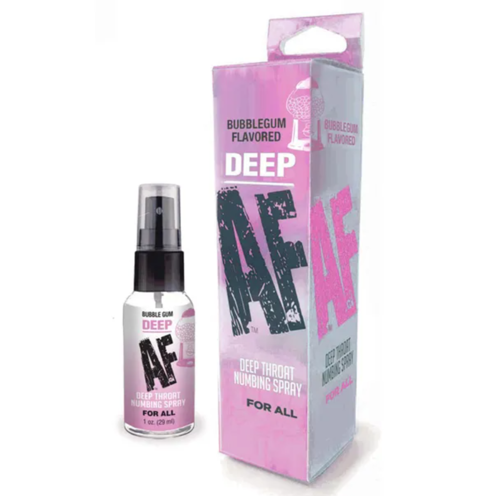 Deep AF Throat Numbing Spray 29ML -Bubblegum-Lubricants & Essentials - Creams & Sprays - Oral-LITTLE GENIE-Danish Blue Adult Centres