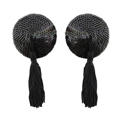 Heart Shaped Sequined Nipples Tassles - Assorted Colours
