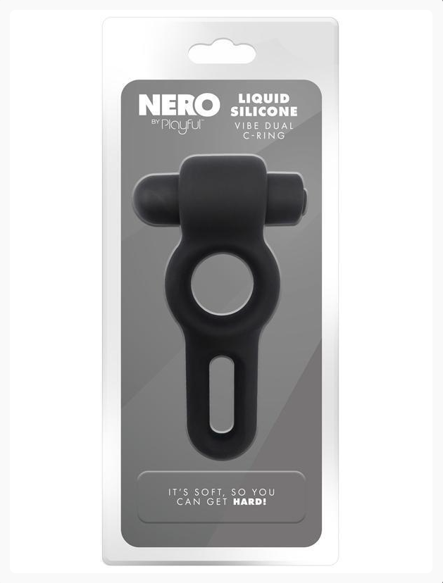 Nero By Playful Liquid Silicone Vibe Dual C-Ring