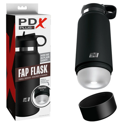 PDX Plus Fap Flask Thrill Seeker Discreet Stroker Frosted
