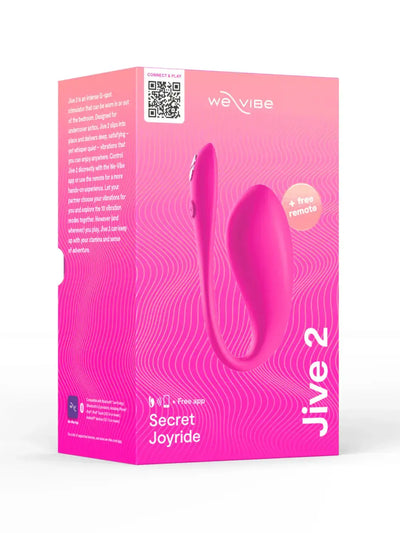 We-Vibe Jive 2 Electric Pink wearable vibrator front view