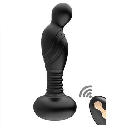 ASS-STATION - Remote Control Vibrating P-Spot Plug-Adult Toys - Anal - Plugs-Nasstoys-Danish Blue Adult Centres