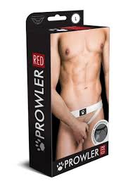 Prowler RED - Ass-less Cock-ring White  S