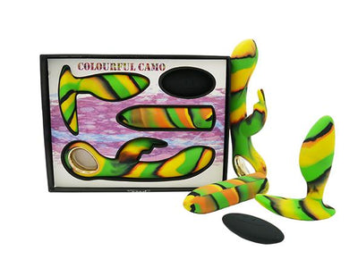 Colourful Camo Lovers Kit - Yellow-Adult Toys - Vibrators - CouplesKits-Colourful Camo-Danish Blue Adult Centres