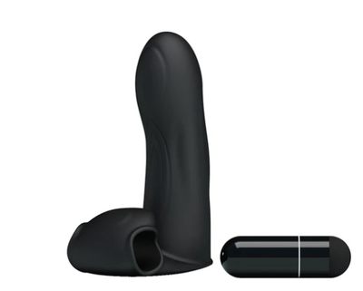 Pretty Love Adonis Fingering Massager - Black-Adult Toys - Vibrators - Clitoral Suction-Pretty Love-Danish Blue Adult Centres