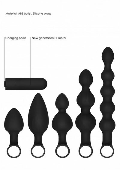 OUCH! Silicone Rechargeable Anal Set