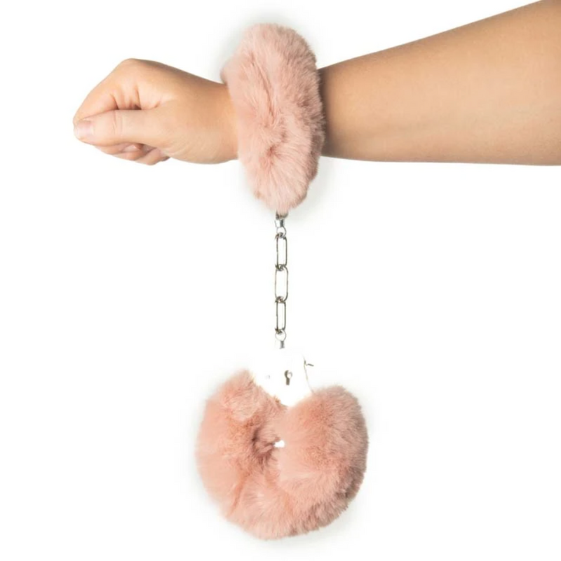 Poison Rose Fluffy Handcuffs Blush