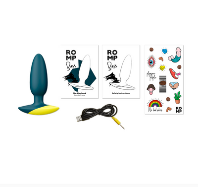 Romp Bass Vibrating Butt Plug-Adult Toys - Anal - Plugs-ROMP-Danish Blue Adult Centres