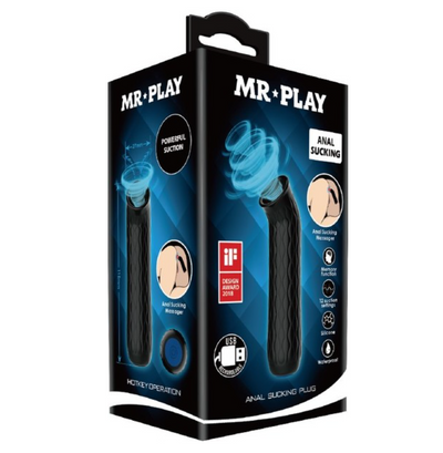 Mr. Play - Anal Sucking Plug-Adult Toys - Anal - Plugs-Mr. Play-Danish Blue Adult Centres