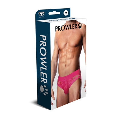 Prowler Lace Open Back Brief Pink