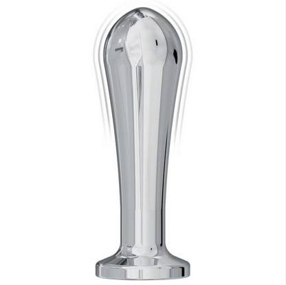 ASS-STATION - Remote Control Vibrating Metal Anal Bulb Silver-Adult Toys - Anal-Nasstoys-Danish Blue Adult Centres