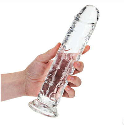 RealRock Crystal Clear Realistic Without Balls 10" Translucent