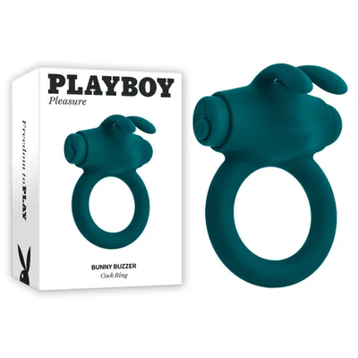 Playboy Pleasure Bunny Buzzer-Adult Toys - Cock Rings - Vibrating-Playboy-Danish Blue Adult Centres