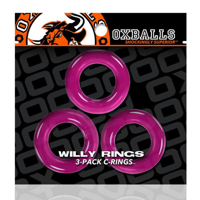 Oxballs Willy Rings 3-pack stretchy cockrings White