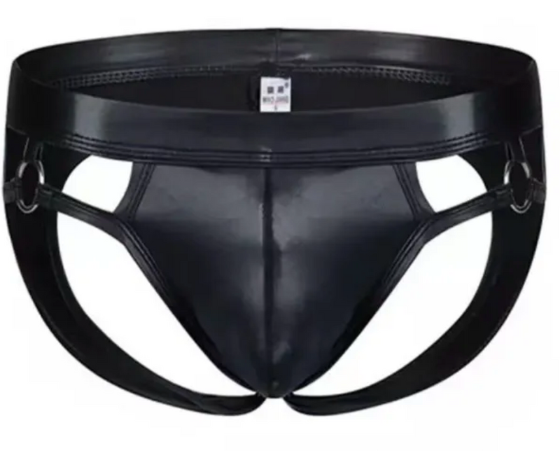 Poison Rose Mens Wetlook Jockstrap With Ring X-Large