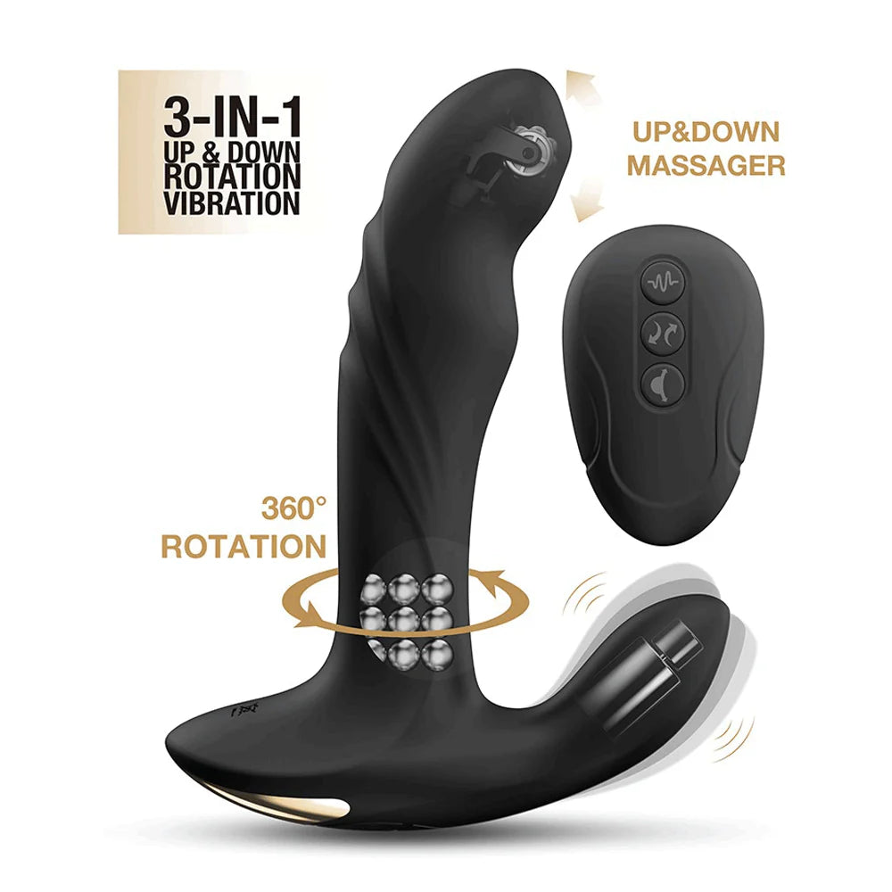 Dorcel Multi P-Joy triple motor prostate massager black