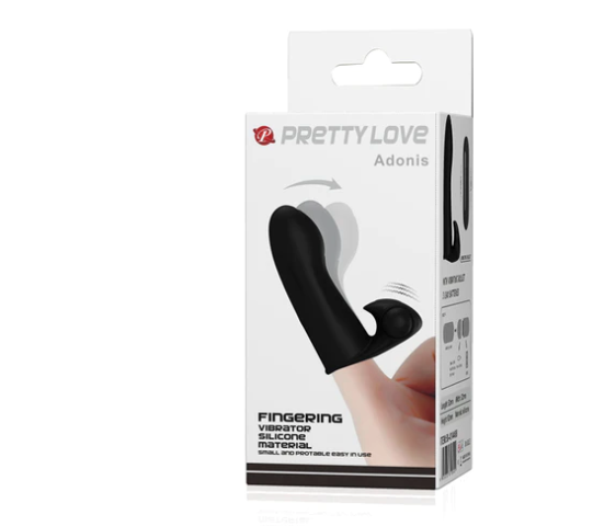 Pretty Love Adonis Fingering Massager - Black-Adult Toys - Vibrators - Clitoral Suction-Pretty Love-Danish Blue Adult Centres