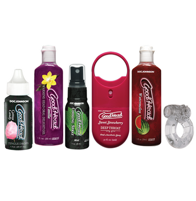 GoodHead - Sensations Kit 6 Pack-Lubricants & Essentials - Oral-Doc Johnson-Danish Blue Adult Centres