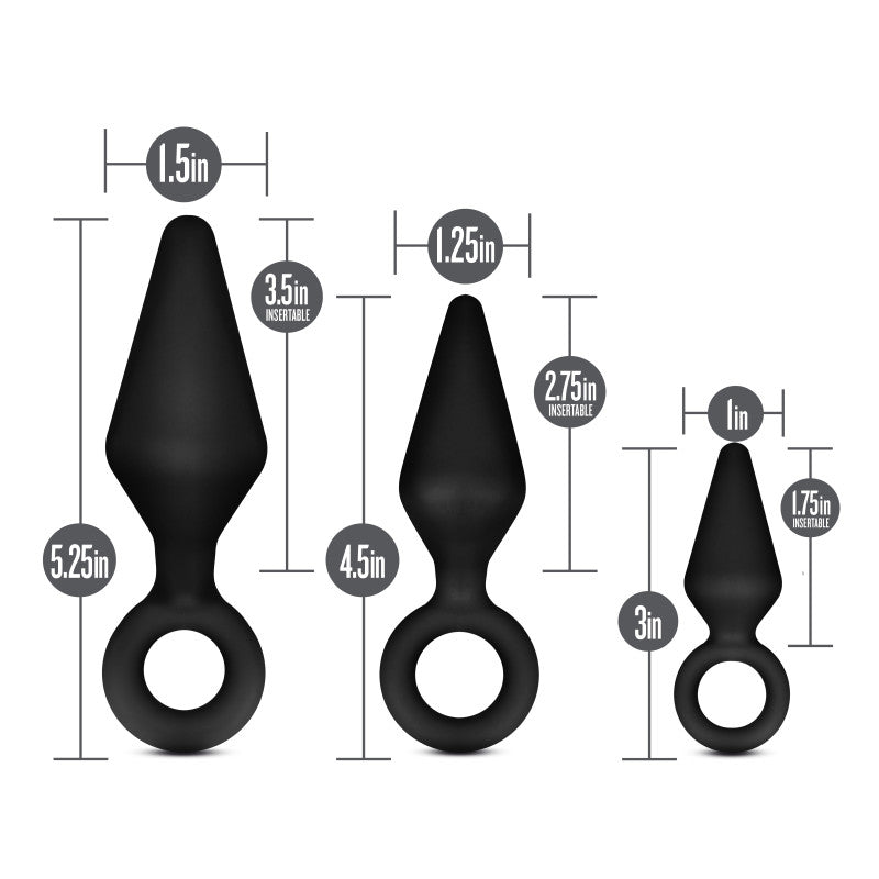 Anal Adventures Platinum Loop Plug Kit-Adult Toys - Anal - Plugs-NS Novelties-Danish Blue Adult Centres